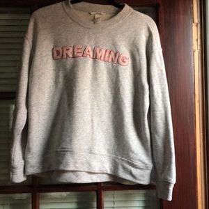 dreaming embroidered sweatshirt